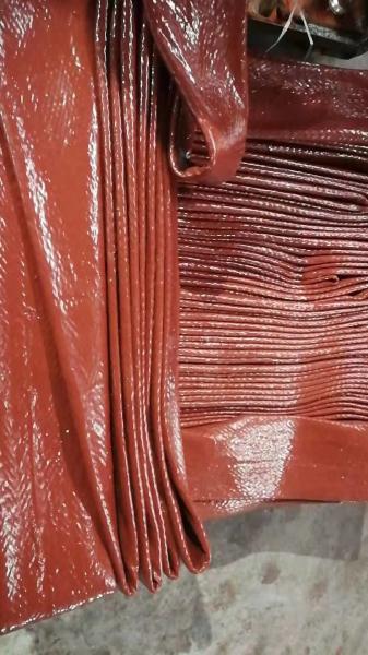 High Tenperature Silicone Rubber Cable Sleeve , Braided Fiberglass Sleeve 4-150mm Size