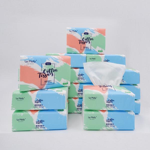 Toalha facial descartável viscosa 18cmx20cm de Spunlace