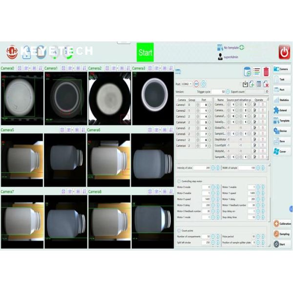 Машина для проверки зрения бутылок из HDPE Система проверки оптической камеры онлайн