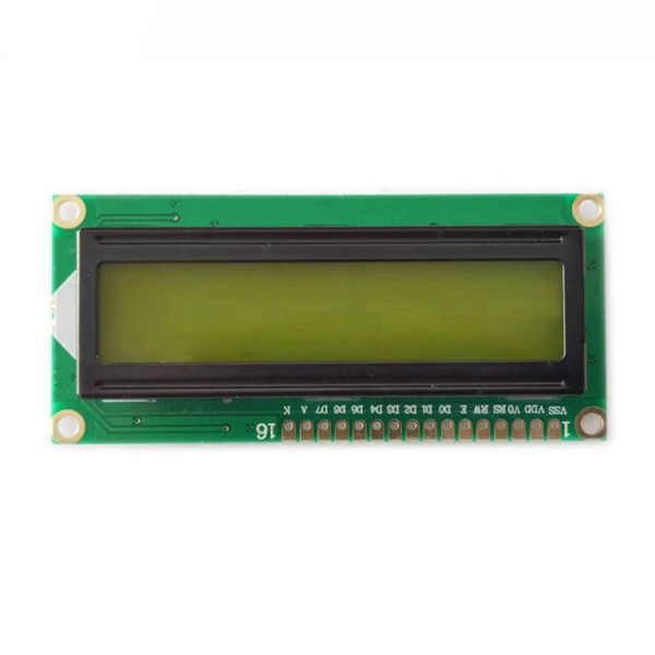 Customized YELLOW-GREEN 1602 Monochrome STN 5.0V 16(characters) X 2(line)  LCD Module