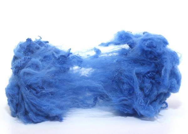 regenerated royal blue color polyester staple fiber in 1.4d or 1.5d x 38mm