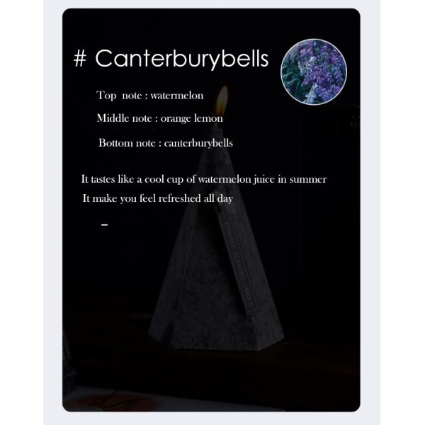 Home Decoration Cone Shape Scented Soy Wax Candle With Luxury Candle Packaging Box