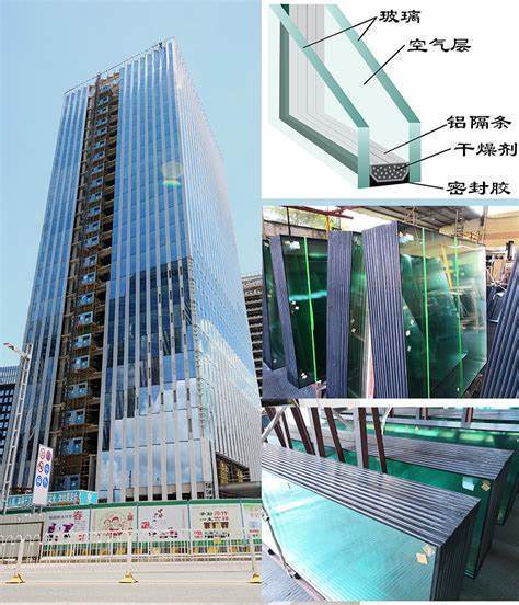 6mm Qingdao Argon Filled Lowe Tempered Insulated Glass Panels for Exterior Windows Wall