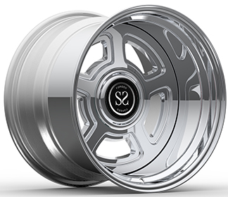 Custom 3 PC Rims 18X8 And 18X12 Polished For Dodge Charger 1968