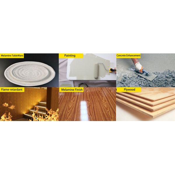 Basic Chemical Material 99.8% Min Pure Melamine Powder For Particle Board