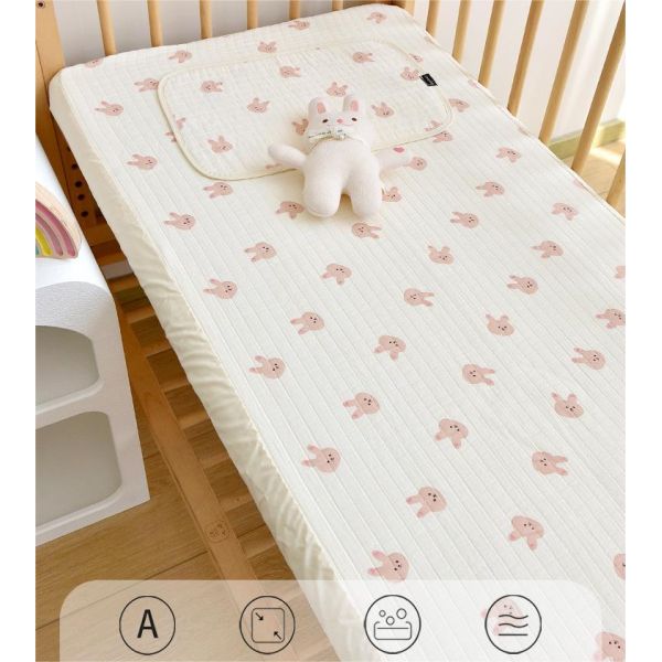 Soft and Breathable Baby Blanket Quilt Made of 100% Cotton Fiber for Newborn Swaddle