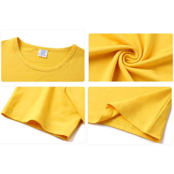 Children Short Sleeve Kids T Shirt O Neck Custom Logo Printing 100% Cotton