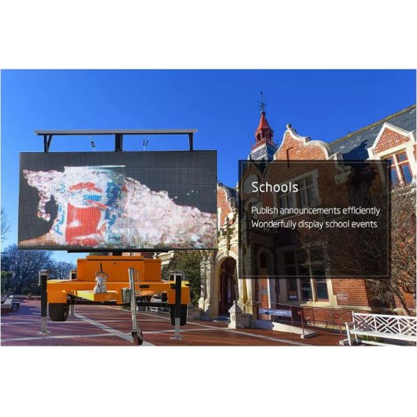 Наружный дорожный трафик VMS светодиодный доска сообщений Экран Макс 550w с прицепом 2560x1280 мм
