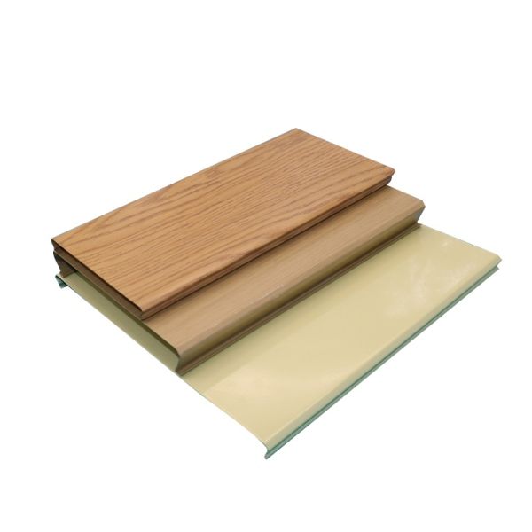 Wood Grain Aluminum Strip Ceiling Natural Texture Fireproof & Durable