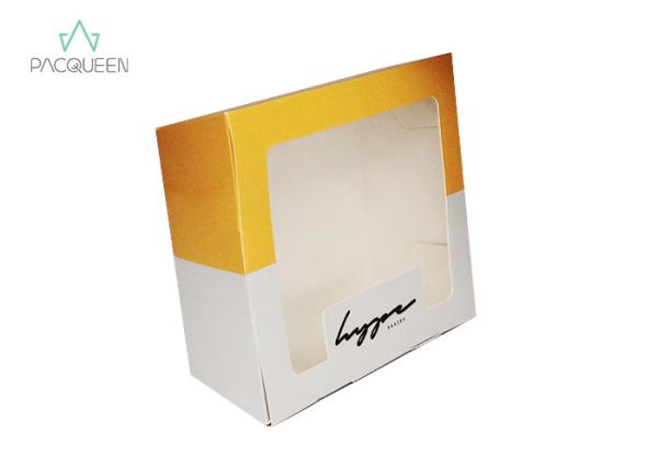 Cookie Paper Takeaway Boxes Water Resistant For Muffins And Pastry Dessert Packaging