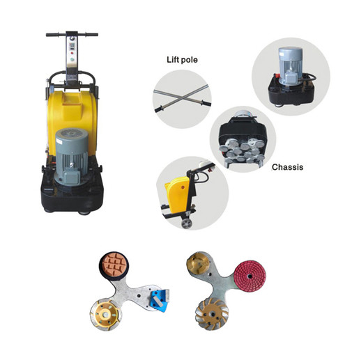 11HP 380V 4 Heads Granite Floor Polisher With Inverter