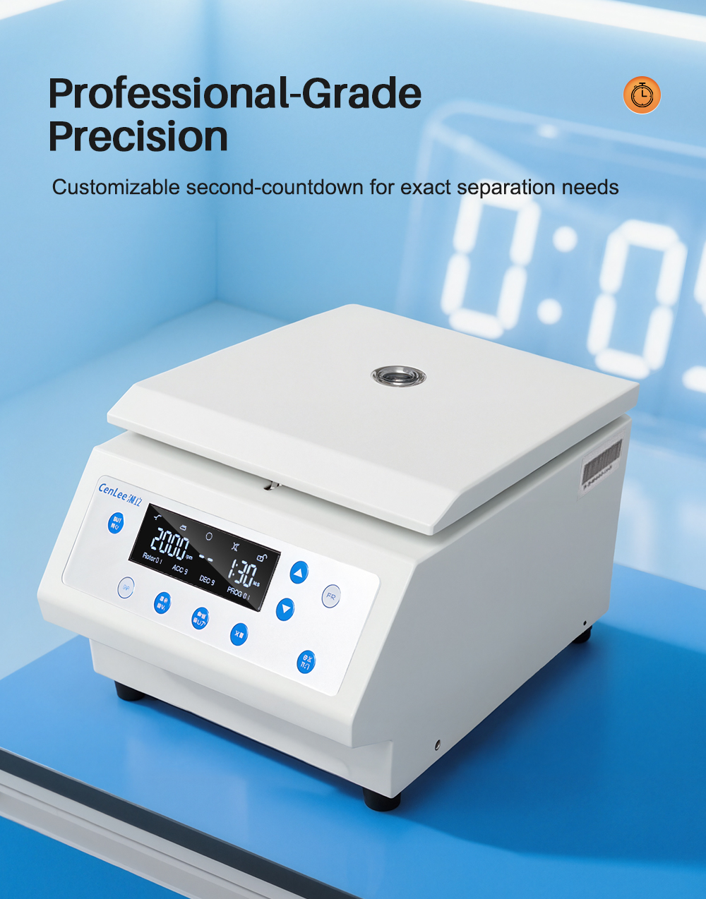 High-Speed Smart Microcomputer Controlled Laboratory Centrifuge Optimal for Protein Separation Cell Culture Studies Small Scale
