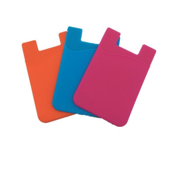 3M sticky Portable Fashion New Silicone credit Card Holder SL-018