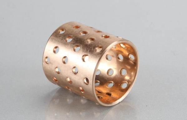 Mining CuSn8 Bronze Bearing Cylindrical With Holes 092 Flanged Sleeve Bushes