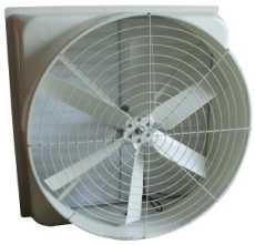 Shutter cone exhaust fan for workshops