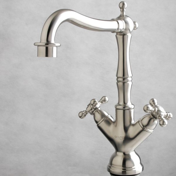 Classic design Dual lever sink mixer stainless steel faucet kitchen