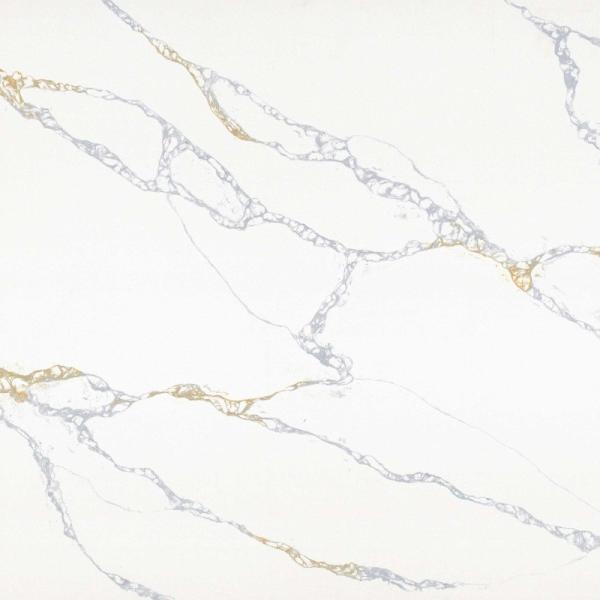Anti Pollution White Quartz Countertops 3200*1600 Quartz Kitchen Worktops