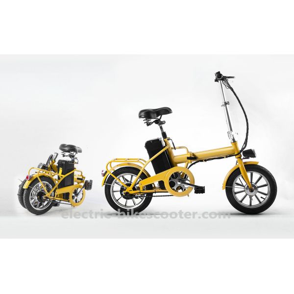 36V 8Ah Mini Electric Folding Bike Lightweight For Ladies