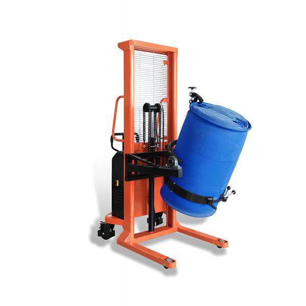 Mobile Semi Electric Hydraulic Drum Lifter Tipper 450kg Hand Crank Controlled
