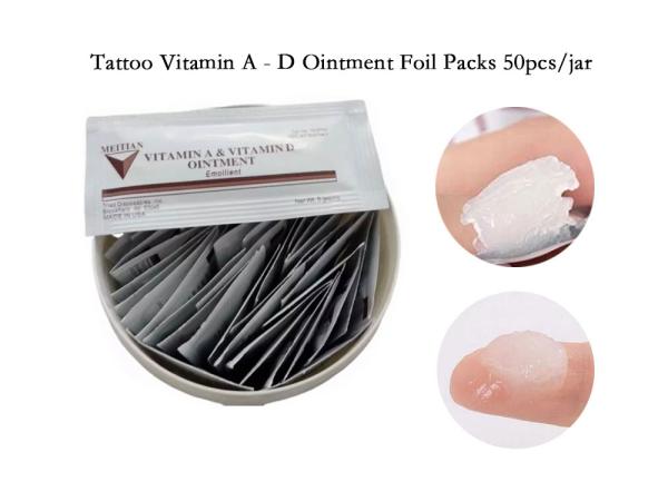 5g 50pcs cada tatuagem do frasco após a vitamina A do cuidado/a folha pomada de D embala o gel permanente do reparo da tatuagem