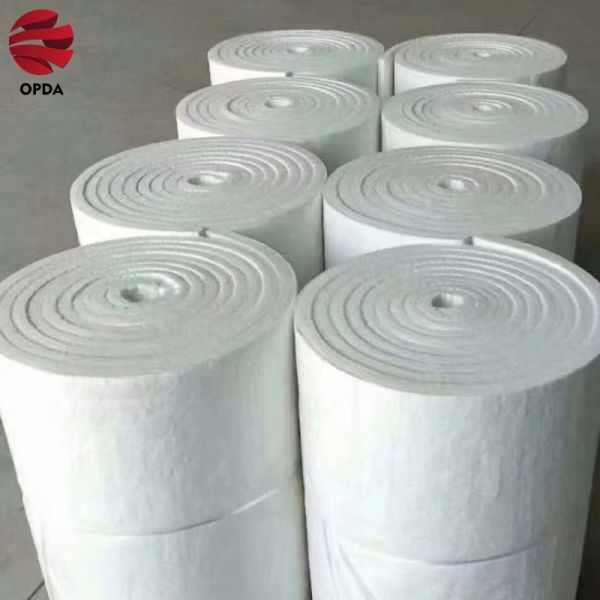 Hot Melt Spinning Process Refractory Ceramic Fiber Blanket Low Thermal Conductivity Excellent Tensile Strength