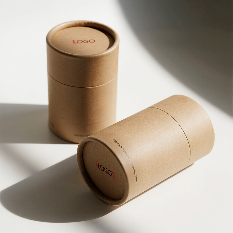 Custom printing of high-quality skincare and perfume bottles and cylindrical paper tubes.