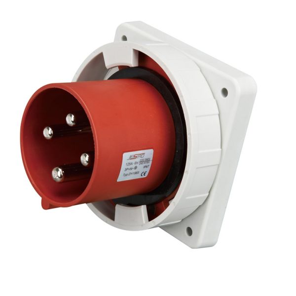 Soquete impermeável da tomada da montagem do painel 400 volts de tensão avaliado