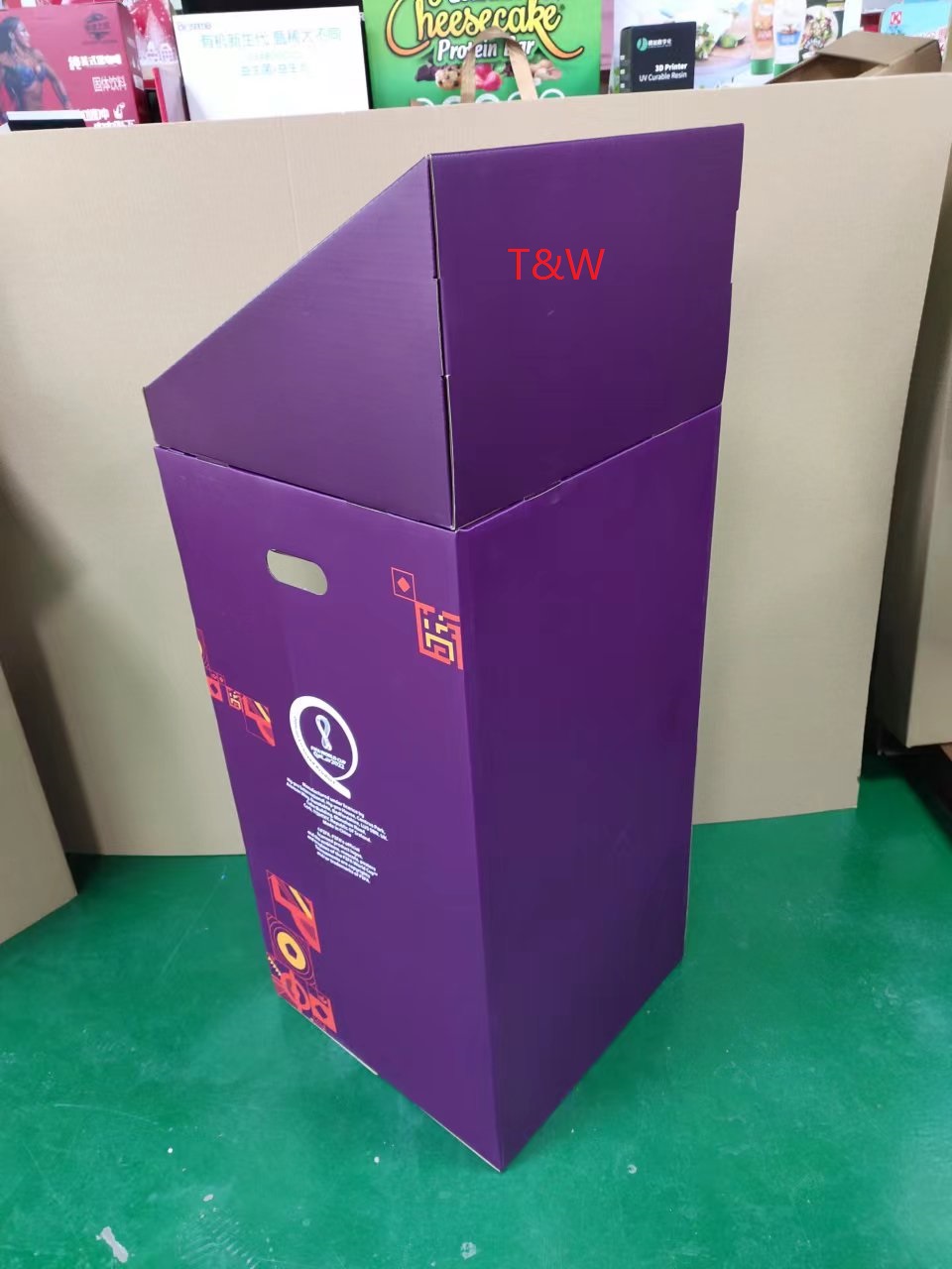 Блоки индикатора Recyclable картона 100% свободные стоя для шарика ноги/бутылки напитка