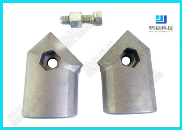 45 Degree Flexible aluminum pipe connectors Die casting AL -3 Anodizing Silver