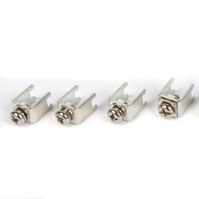 Led Light 12 Pole PCB Electrical Screw Terminals 380V 60A U H Dual Row Barrier Block Strip