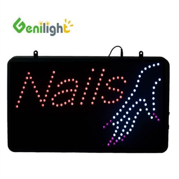 Indoor Used LED Message Board Advertising RGB LED Nails Sign with View Angle H/V