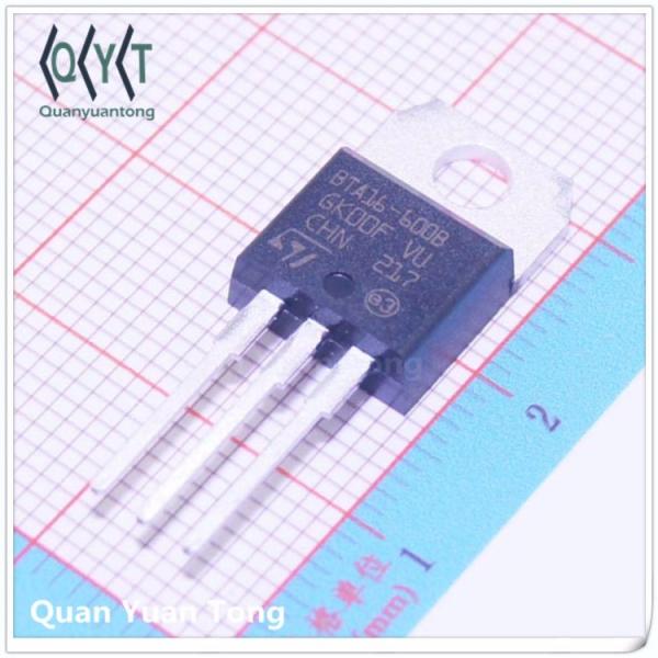 TRIAC BTA16-600B  Thysitor Scr 16A/600V Transistors BTA16  Transistor Through hole Package TO-220 Thysitor Original