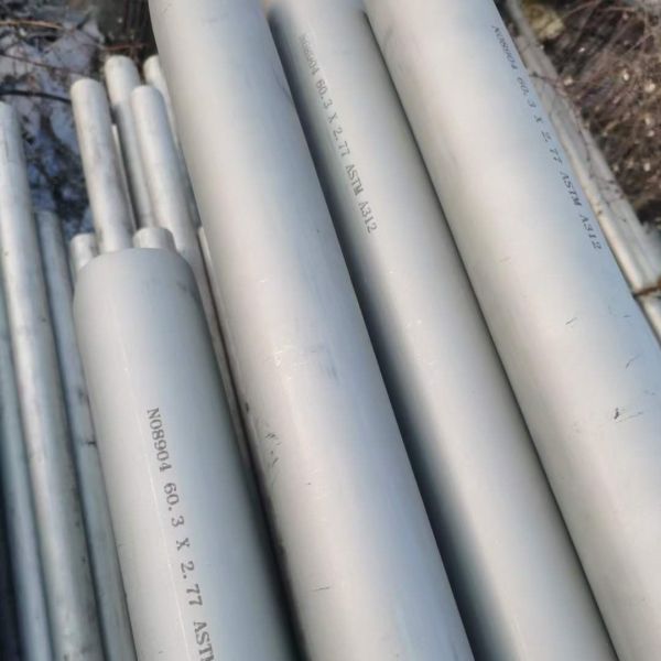 Pickling Finishing Stainless Steel Pipe OD10 - 406mm Thickness 1.0 - 40.0mm Custom Cutting