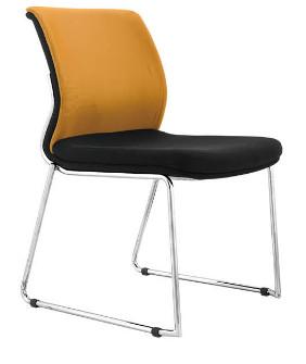 high quality stackable upholstered fabric visitor chair furniture sled chair
