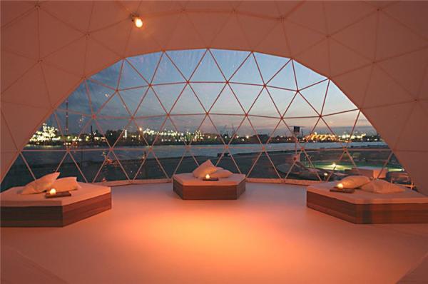 1/3 Transparent Front Big Event Dome Tent For Outdoor Events Party Ventilation Windows