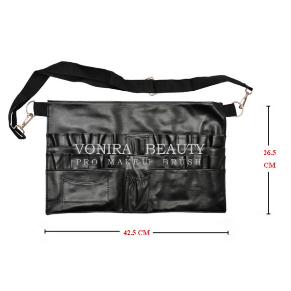Tablier cosmétique de PVC de 20 de poches de maquilleur de brosse produits de sac avec la courroie de ceinture