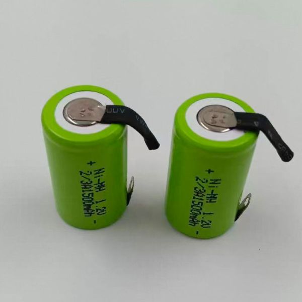2/3A Ni-MH 1.2V 1500mAh Rechargeable Battery Cell for Power Tools