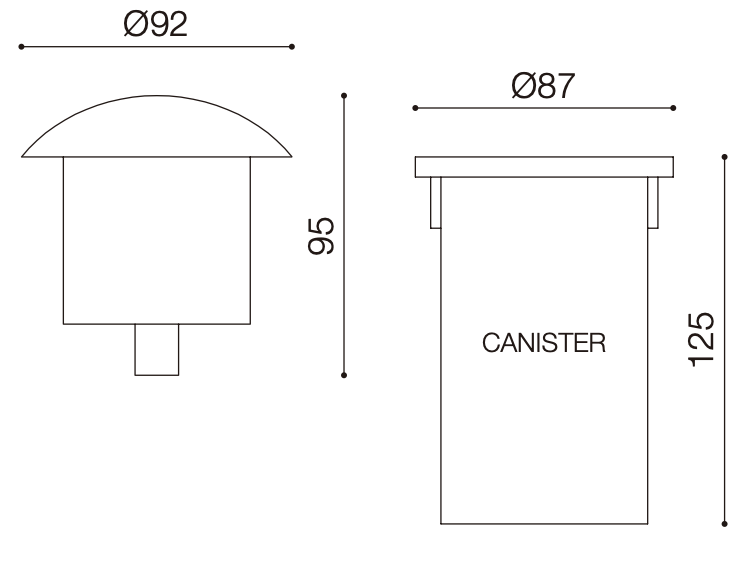 316 Stainless Steel Inground Light Landscape Inground Driveway Lights IP67 Recessed