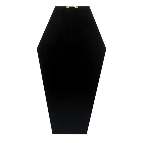 Unfinished Wood Coffin Box for Customized Plain Black Gift and Cosmetics Packaging