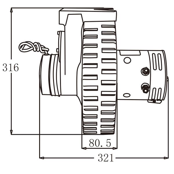 блок колеса привода 24V 1.2kw