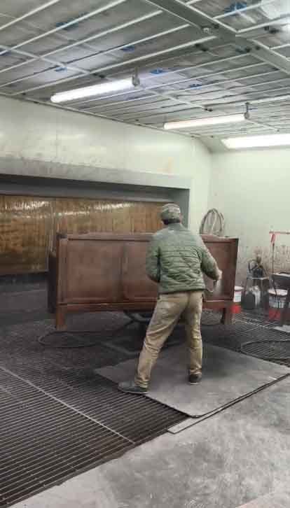 Water Curtain Spray Booth & Flash-off Drying System for Solid Wood Furniture