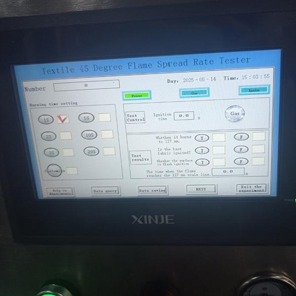 ASTM D1230 45 Degree Flammability Testing Machine Textile Fabric Flame Test Chamber