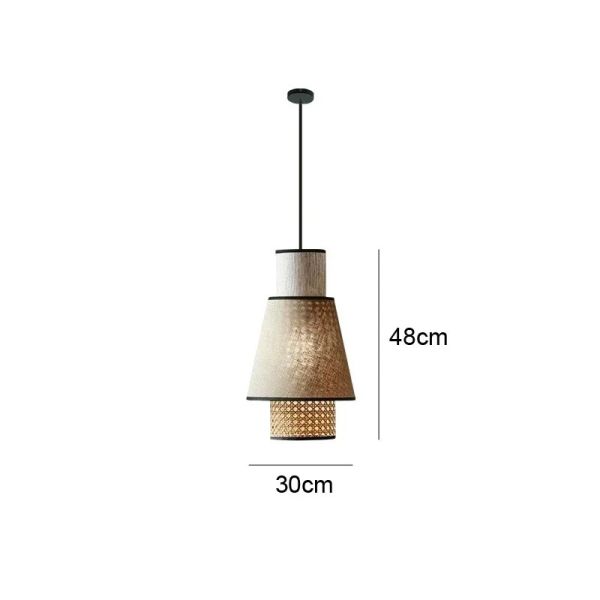 Kitchen Hanging Lights Living Room Decor Home Classical Art Cloth Cover Pendant Lights(WH-WP-146)