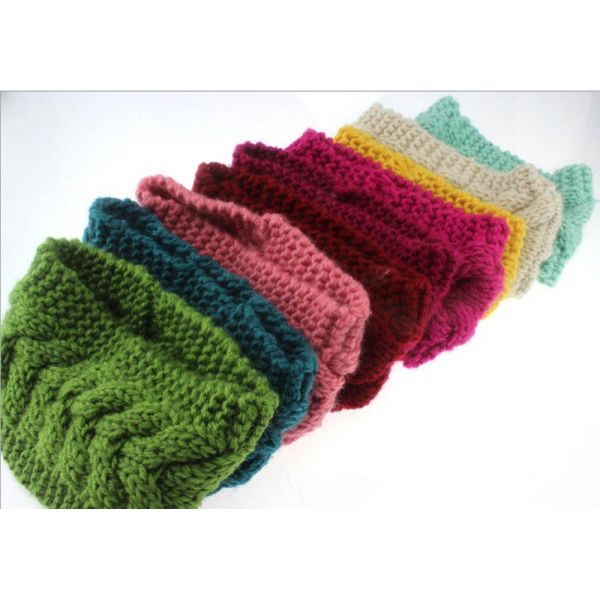 Women's Girl's Crochet Headband Knit hairband Flower Winter Ear Warmer Headwrap