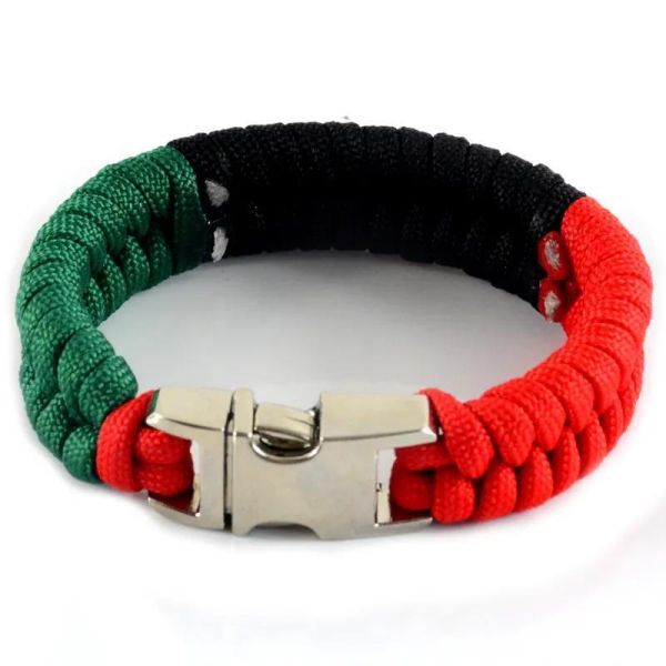 Metal Release Buckle Emergency Paracord Survival Bracelet for Outdoor Adventures