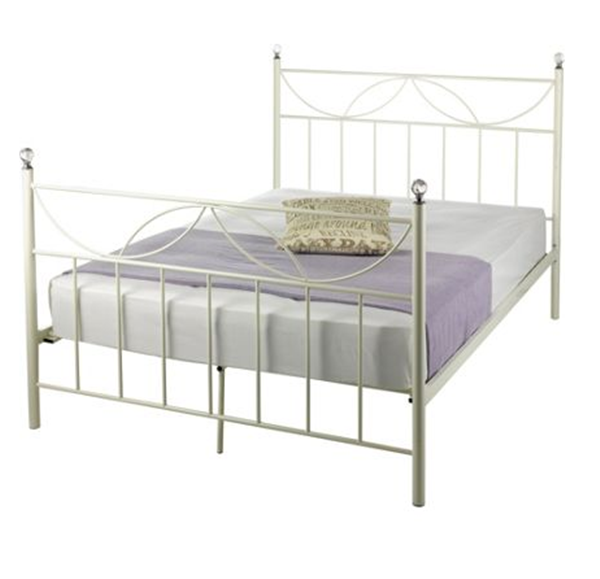 Durable Adult King Size Metal Bed , Queen Metal Platform Bed Frame