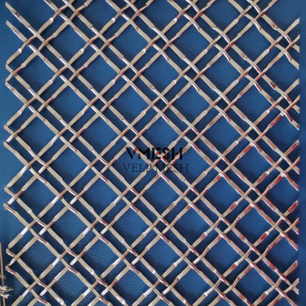 SS 304 Architectural Stainless Steel Woven Wire Metal Mesh Panel