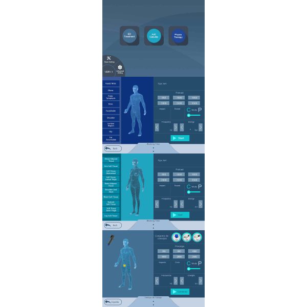 Машина терапией кожи Prefessional, машина терапией потери веса с 7 различными подсказками размеров