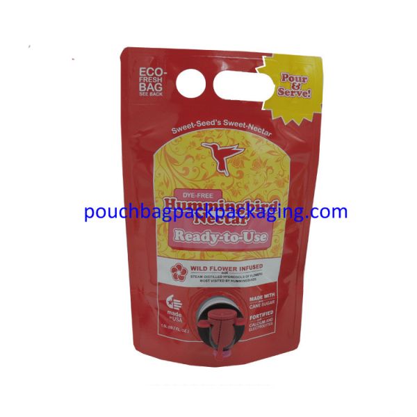 Plastic Wine Bag In Box, Food Packaging Bag, BIB Spout Pouch bag