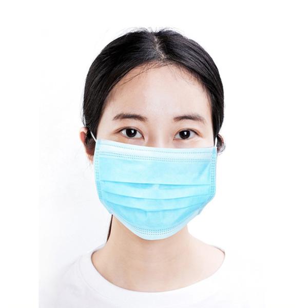 EN14683 Typeiir 3ply Viscose  Polyester Fluid Resistant Face Mask BFE>98% PFE>98% with FDA Certificate